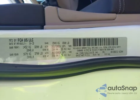 2020 Jeep Grand Cherokee Summit 4X4 z USA, uszkodzony, nr VIN 1C4RJFJG3LC114175